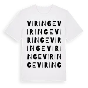 Viringe ordlek t-shirt – ekologisk bomull t-shirt från Pinshirt