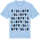 Blue Soul t-shirt med Viskarp ordlek t-shirt