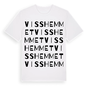 Visshemmet ordlek t-shirt – ekologisk bomull t-shirt från Pinshirt