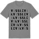 Mid Heather Gray t-shirt med Visslevik ordlek t-shirt