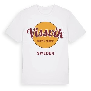 Vissvik cirkel t-shirt – ekologisk bomull t-shirt från Pinshirt