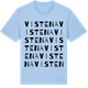 Blue Soul t-shirt med Vistena ordlek t-shirt