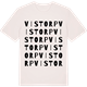 Vintage White t-shirt med Vistorp ordlek t-shirt