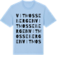Blue Soul t-shirt med Vitmossebergen ordlek t-shirt