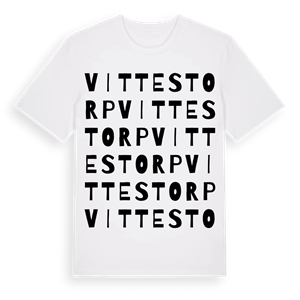 Vittestorp ordlek t-shirt – ekologisk bomull t-shirt från Pinshirt