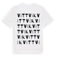 White t-shirt med Vittvik ordlek t-shirt