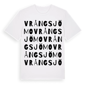 Vrångsjömo ordlek t-shirt – ekologisk bomull t-shirt från Pinshirt