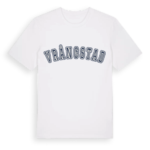 Vrångstad college t-shirt – ekologisk bomull t-shirt från Pinshirt