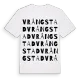 Vrångstad ordlek t-shirt