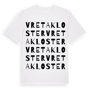 Vreta kloster ordlek t-shirt – ekologisk bomull t-shirt från Pinshirt