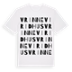 White t-shirt med Vrinnevi ridhus ordlek t-shirt