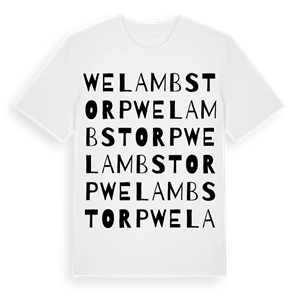 Welambstorp ordlek t-shirt – ekologisk bomull t-shirt från Pinshirt
