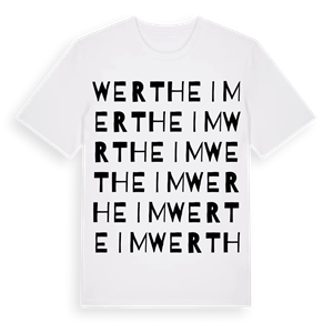 Wertheim ordlek t-shirt – ekologisk bomull t-shirt från Pinshirt