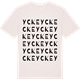 Vintage White t-shirt med Ycke ordlek t-shirt