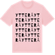 Pink Cotton t-shirt med Ytterå ordlek t-shirt