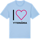 Blue Soul t-shirt med Jag älskar Yttergårda t-shirt stort tryck