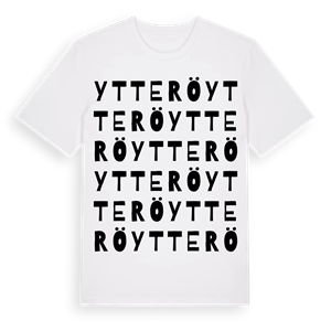 Ytterö ordlek t-shirt – ekologisk bomull t-shirt från Pinshirt
