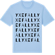 Blue Soul t-shirt med Yxefall ordlek t-shirt