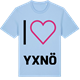 Blue Soul t-shirt med Jag älskar Yxnö t-shirt stort tryck