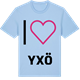 Blue Soul t-shirt med Jag älskar Yxö t-shirt stort tryck