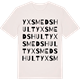 Vintage White t-shirt med Yxsmedshult ordlek t-shirt