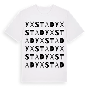 Yxstad ordlek t-shirt – ekologisk bomull t-shirt från Pinshirt