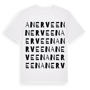 Anerveen ordlek t-shirt – ekologisk bomull t-shirt från Pinshirt