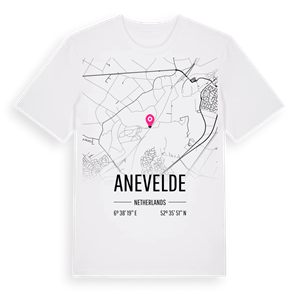 Anevelde karta t-shirt – ekologisk bomull t-shirt från Pinshirt