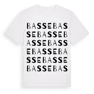 Basse ordlek t-shirt – ekologisk bomull t-shirt från Pinshirt