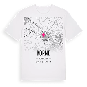 Borne karta t-shirt – ekologisk bomull t-shirt från Pinshirt
