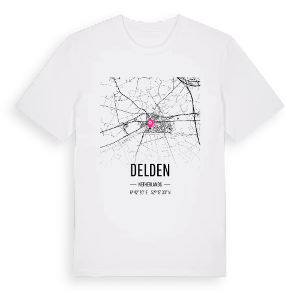 Delden karta t-shirt – ekologisk bomull t-shirt från Pinshirt