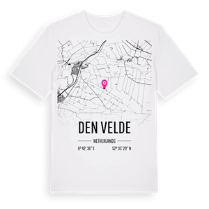 Den Velde karta t-shirt – ekologisk bomull t-shirt från Pinshirt