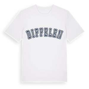 Diffelen college t-shirt – ekologisk bomull t-shirt från Pinshirt