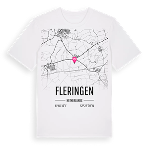 Fleringen karta t-shirt – ekologisk bomull t-shirt från Pinshirt