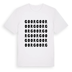 Goor ordlek t-shirt – ekologisk bomull t-shirt från Pinshirt
