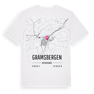 Gramsbergen karta t-shirt – ekologisk bomull t-shirt från Pinshirt