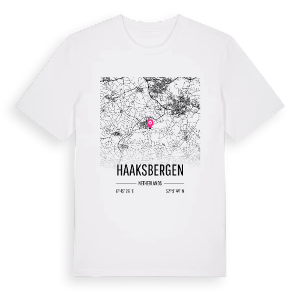 Haaksbergen karta t-shirt – ekologisk bomull t-shirt från Pinshirt