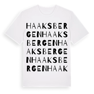 Haaksbergen ordlek t-shirt – ekologisk bomull t-shirt från Pinshirt
