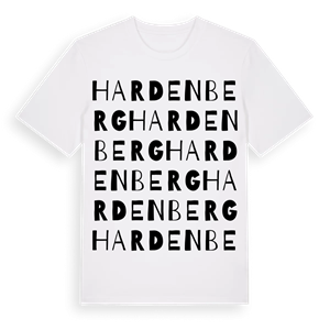 Hardenberg ordlek t-shirt – ekologisk bomull t-shirt från Pinshirt