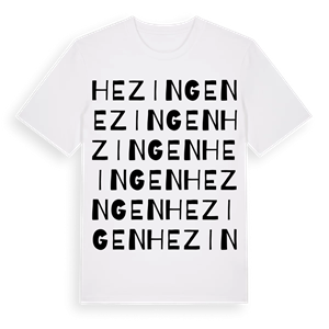 Hezingen ordlek t-shirt – ekologisk bomull t-shirt från Pinshirt