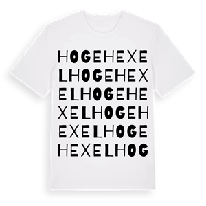 Hoge Hexel ordlek t-shirt – ekologisk bomull t-shirt från Pinshirt