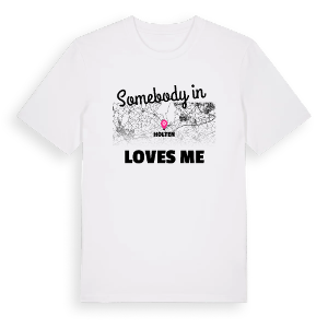 Någon i Holten älskar mig t-shirt – ekologisk bomull t-shirt från Pinshirt