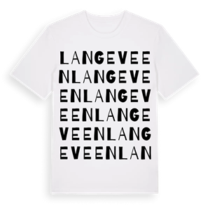 Langeveen ordlek t-shirt – ekologisk bomull t-shirt från Pinshirt