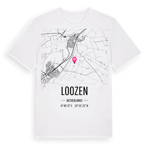 Loozen karta t-shirt – ekologisk bomull t-shirt från Pinshirt