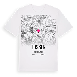 Losser karta t-shirt – ekologisk bomull t-shirt från Pinshirt