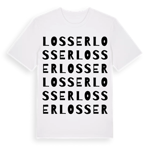 Losser ordlek t-shirt – ekologisk bomull t-shirt från Pinshirt