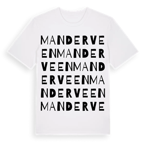 Manderveen ordlek t-shirt – ekologisk bomull t-shirt från Pinshirt