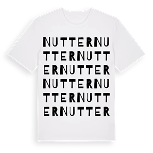 Nutter ordlek t-shirt – ekologisk bomull t-shirt från Pinshirt