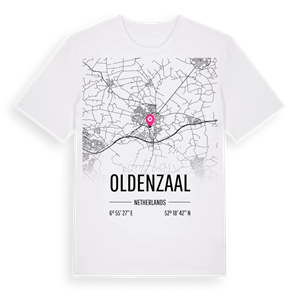 Oldenzaal karta t-shirt – ekologisk bomull t-shirt från Pinshirt