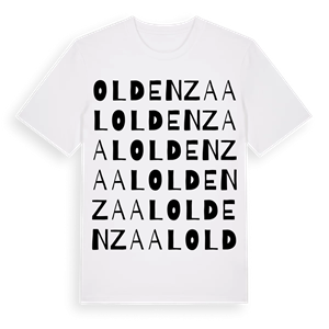 Oldenzaal ordlek t-shirt – ekologisk bomull t-shirt från Pinshirt